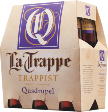 La Trappe Quadrupel 6pack met flesjes van 30cl